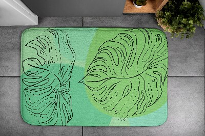 Bath rug Monstera Leaves