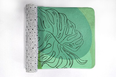 Non slip bath mat Monstera Leaves