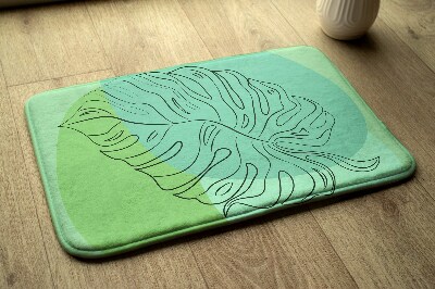 Non slip bath mat Monstera Leaves