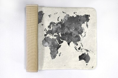 Bath mat World map