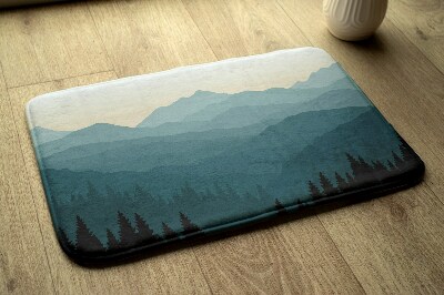 Bathroom mat Mountains and Forest