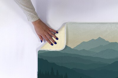 Bathroom mat Mountains and Forest