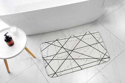 Bathroom rug Geometric lines