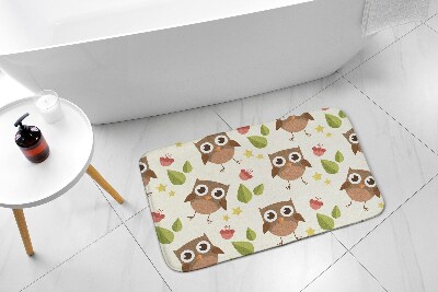 Non slip shower mat Owl Birds