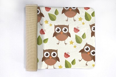 Non slip shower mat Owl Birds