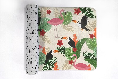 Bathmat Birds Flamingos