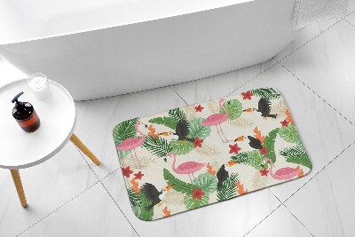 Bathmat Birds Flamingos