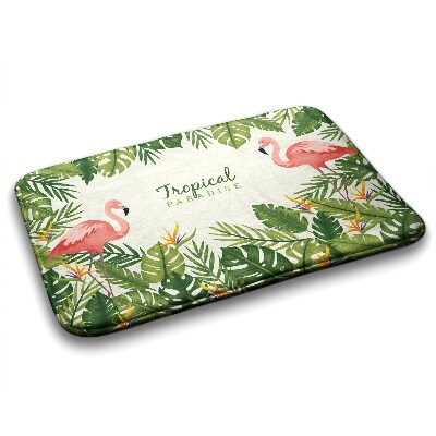 Bath mat Birds Flamingos