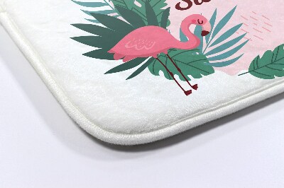 Bathroom rug Flamingos Birds