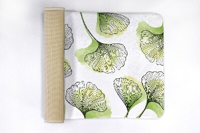 Non slip shower mat Ginkgo leaves