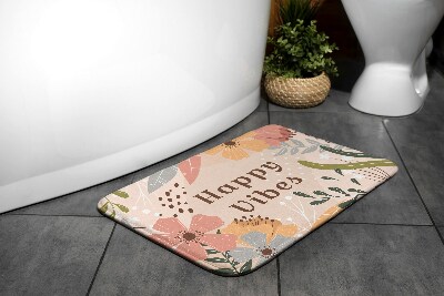 Bathroom mat Floral pattern