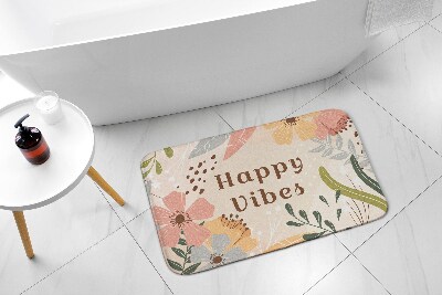 Bathroom mat Floral pattern