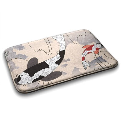 Non slip bath mat Koi carp