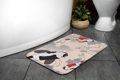 Bath mat Koi fish