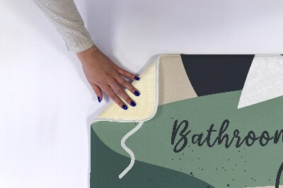 Bathroom rug Geometric Pattern