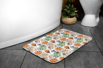 Bathroom mat Colorful Leaves