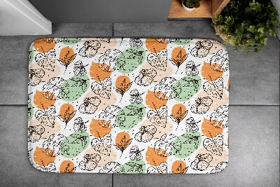 Bathroom mat Colorful Leaves