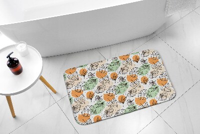 Bathroom mat Colorful Leaves