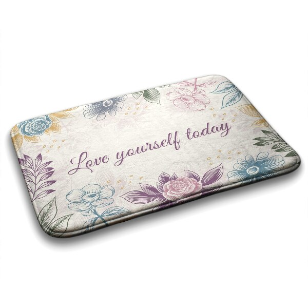 Bathroom mat Floral pattern