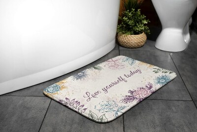 Bathroom mat Floral pattern