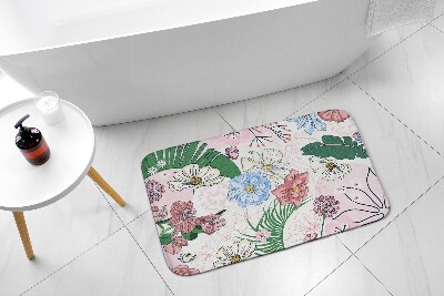 Bath rug Colorful Flowers