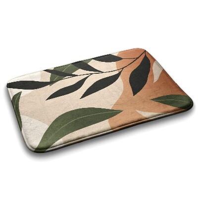 Non slip bath mat Tropical abstract