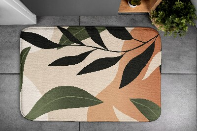 Non slip bath mat Tropical abstract