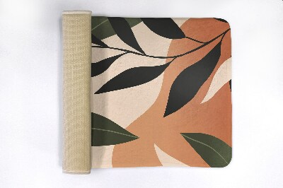 Non slip bath mat Tropical abstract