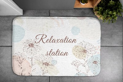 Bathroom mat Line Art Floral