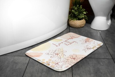 Non slip bath mat Flowers Floral