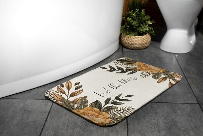 Bath mat Floral composition