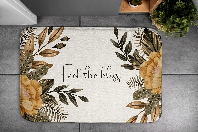 Bath mat Floral composition