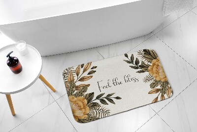 Bath mat Floral composition