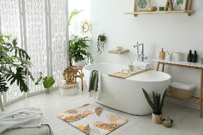 Bathroom carpet Yellow Leaves