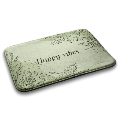 Bath mat Floral motif