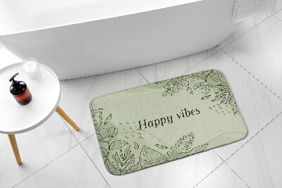 Bath mat Floral motif