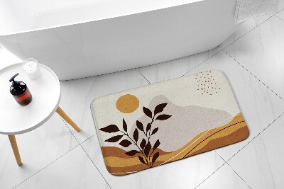 Bath rug Sunny landscape