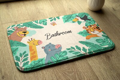 Non slip bath mat Safari Animals