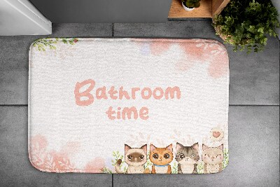 Bathroom carpet Cats Animals