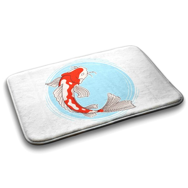 Bath rug Koi carp