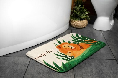 Bathroom carpet Lions Cats