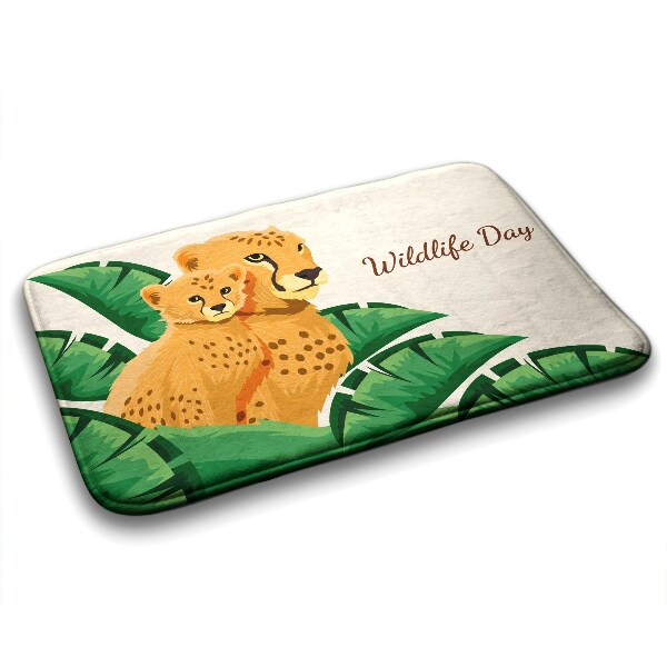 Non slip shower mat Cheetah Africa