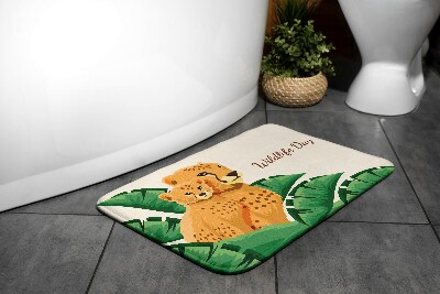 Non slip shower mat Cheetah Africa