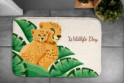 Non slip shower mat Cheetah Africa