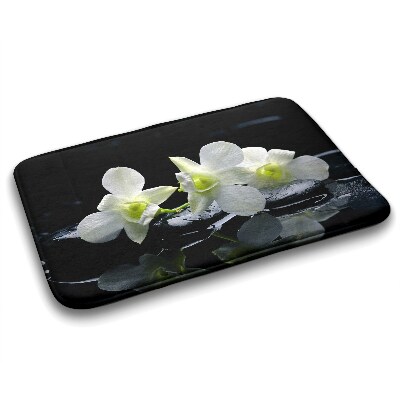 Non slip bath mat Flowers Orchids