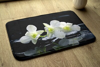 Non slip bath mat Flowers Orchids