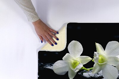 Non slip bath mat Flowers Orchids