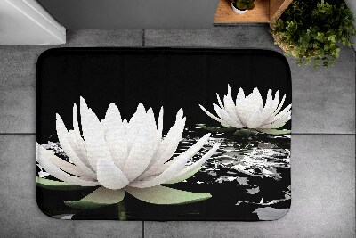 Bathmat Flowers Water Lilies