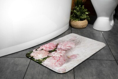 Non slip bath mat Flowers Carnations