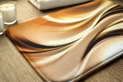 Bath mat Gold Abstraction